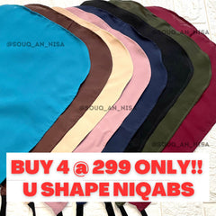 U SHAPE NIQABS