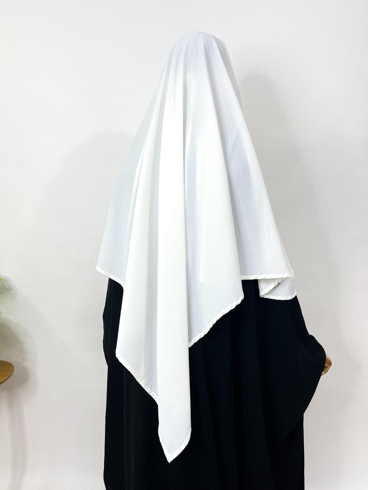 White Flap Diamond Khimar