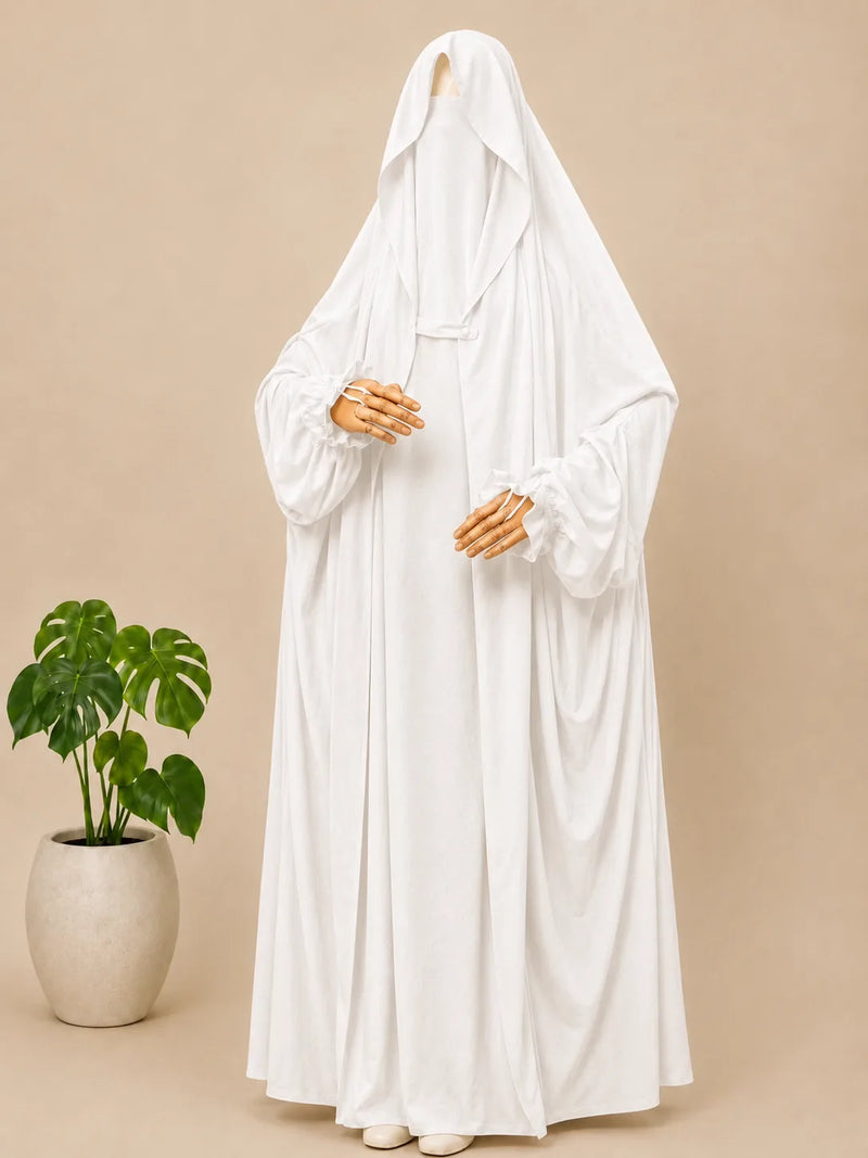 White Saudi Jilbab