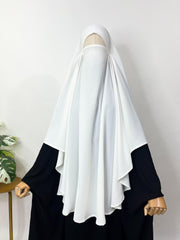 White Round Khimar