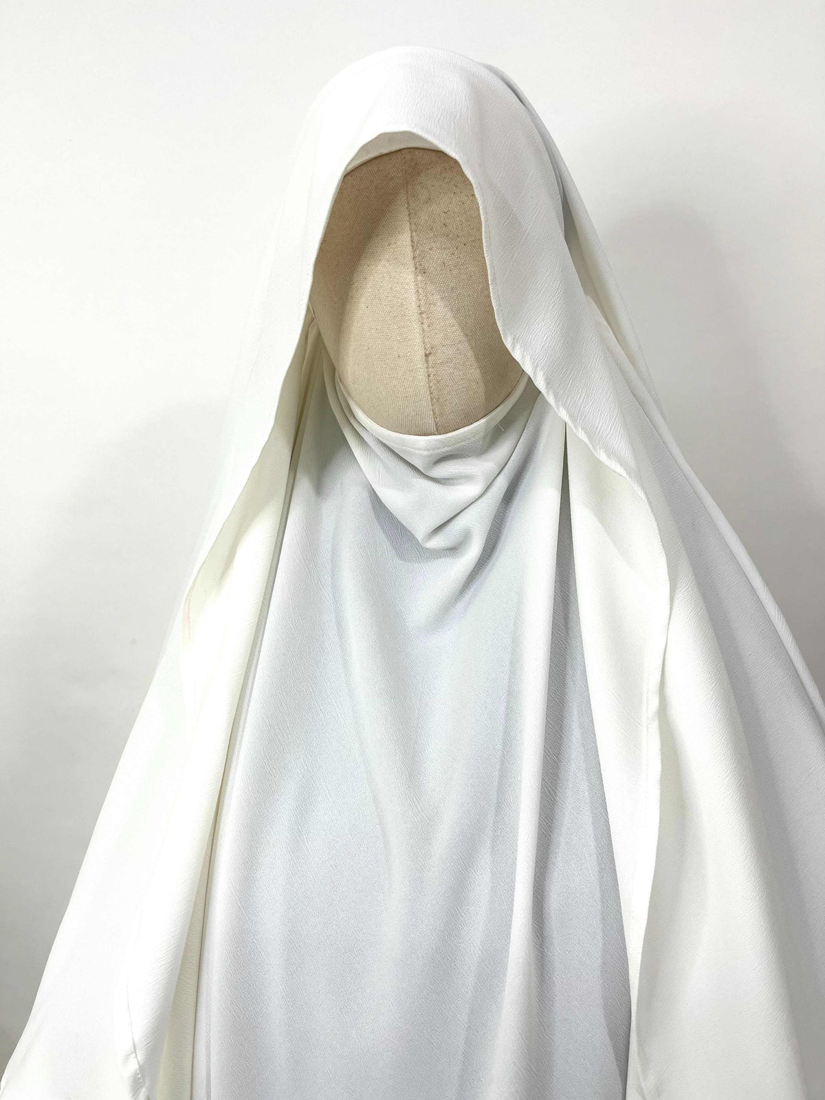 White Flap Diamond Khimar