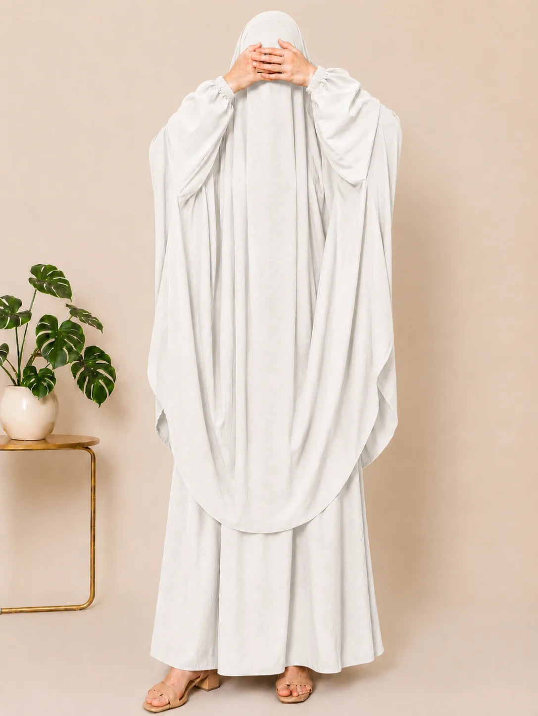 White Two Pc Jilbab