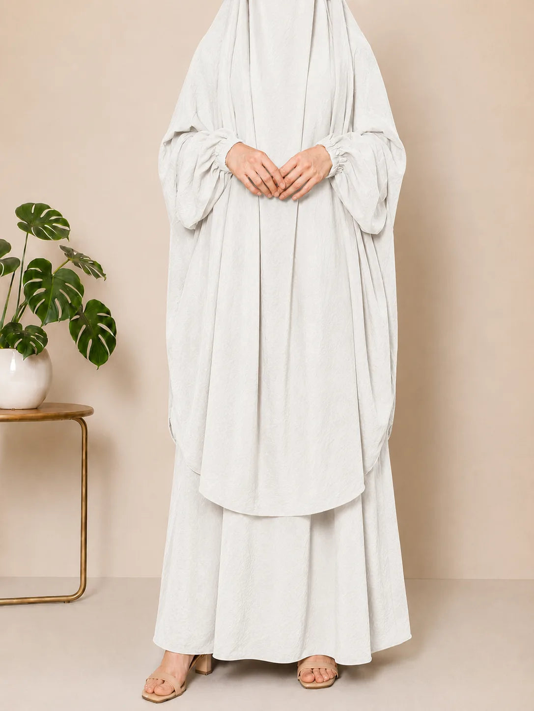 White Two Pc Jilbab