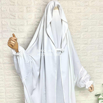 White Saudi Jilbab