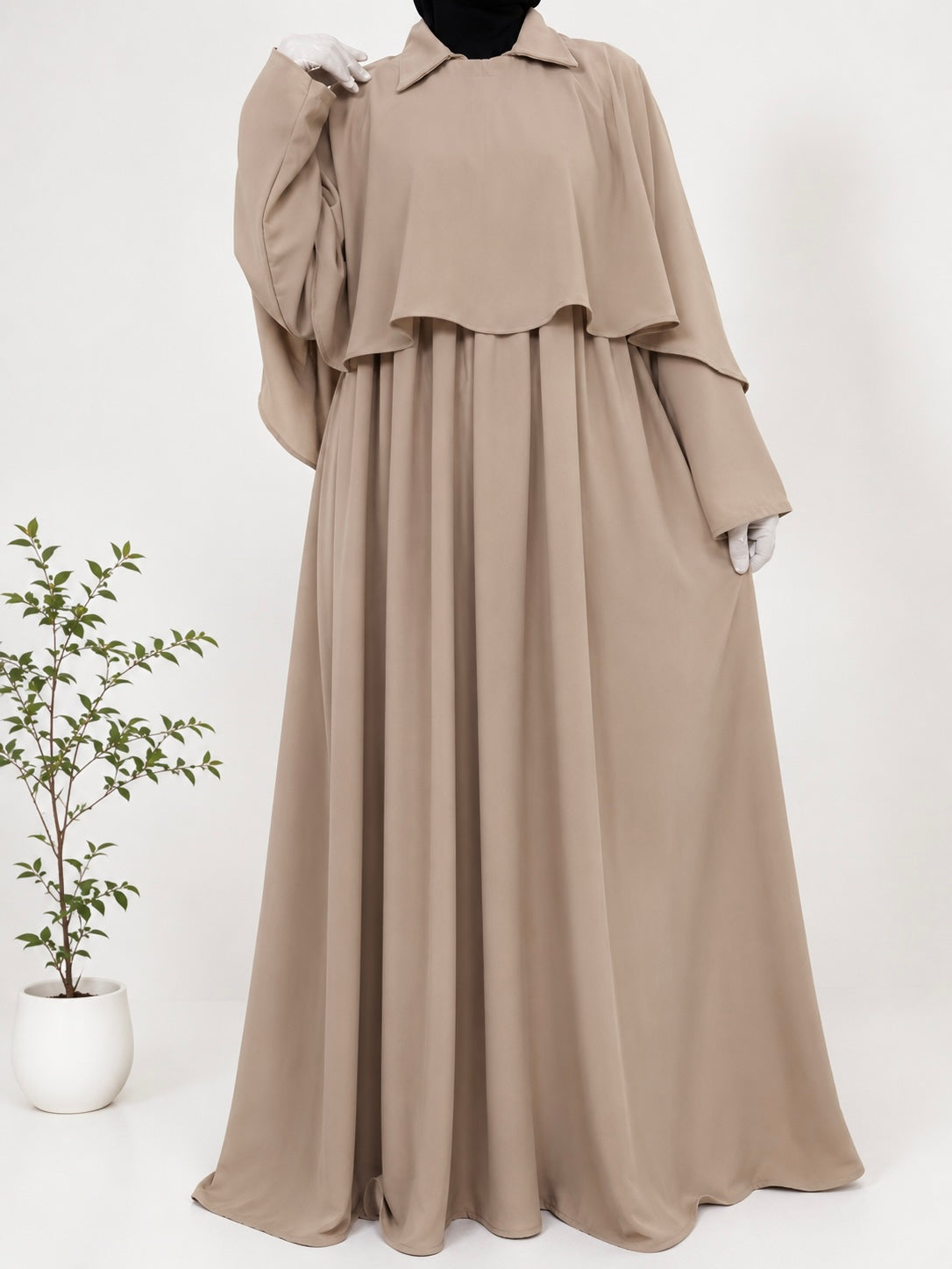 Zeenat Abaya With Cape