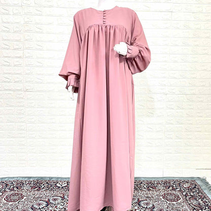 Pastel Pink Abaya Or Khimar Set