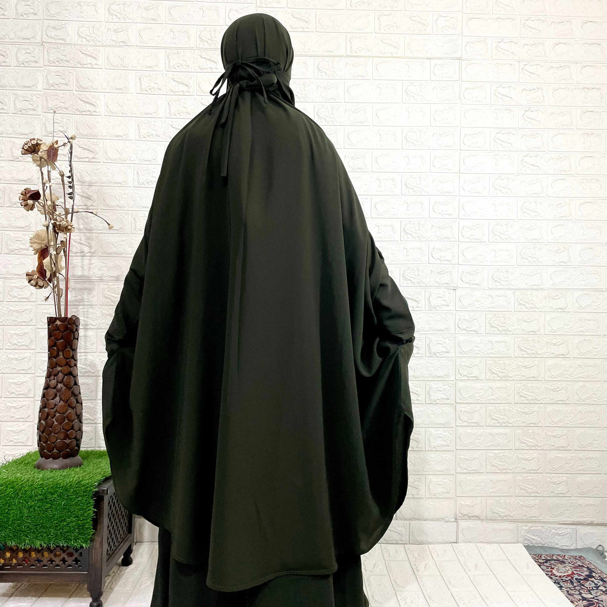 Olive Green Two Pc Jilbab With Pant